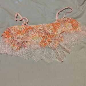 Victoria's Secret Pink and Orange Lace Bandeau